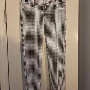 Candie's Black and White Grid Ankle Pants